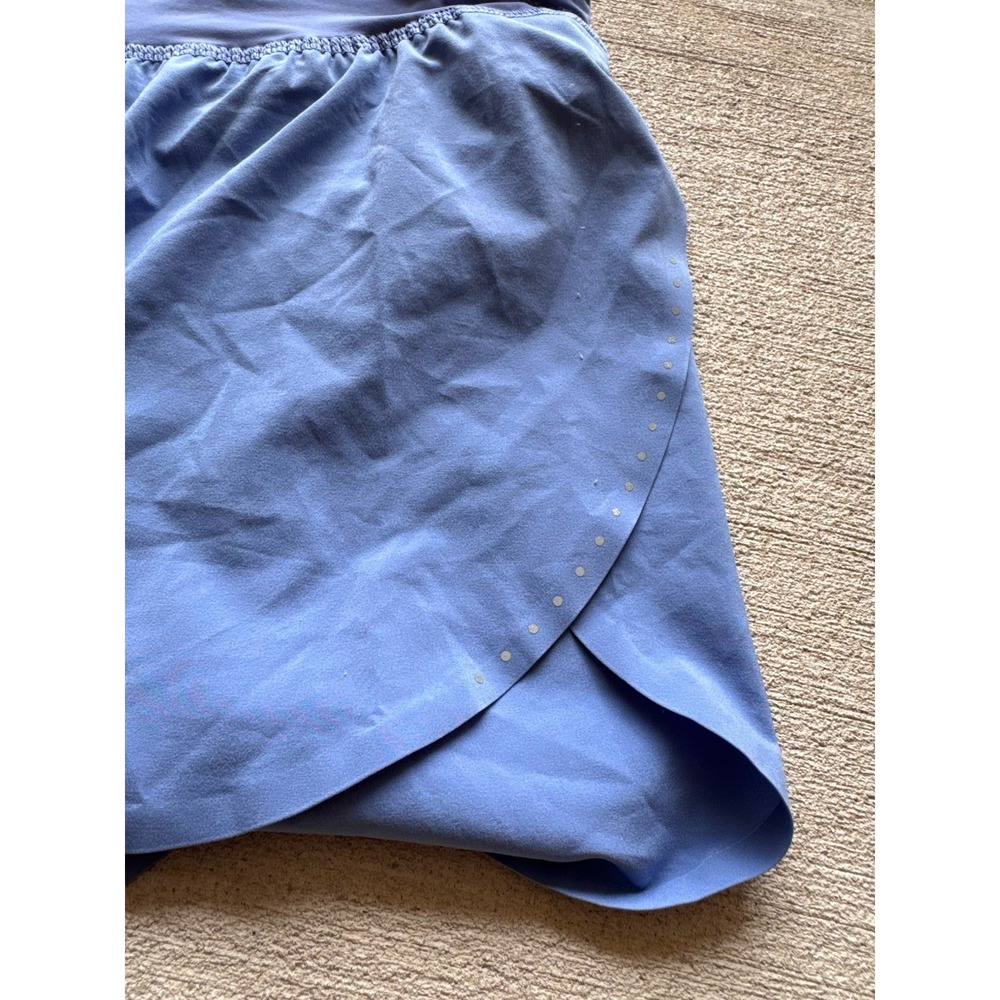 Lululemon Find Your Pace Shorts Periwinkle Blue High Rise Smocked Running Small - Picture 4 of 8